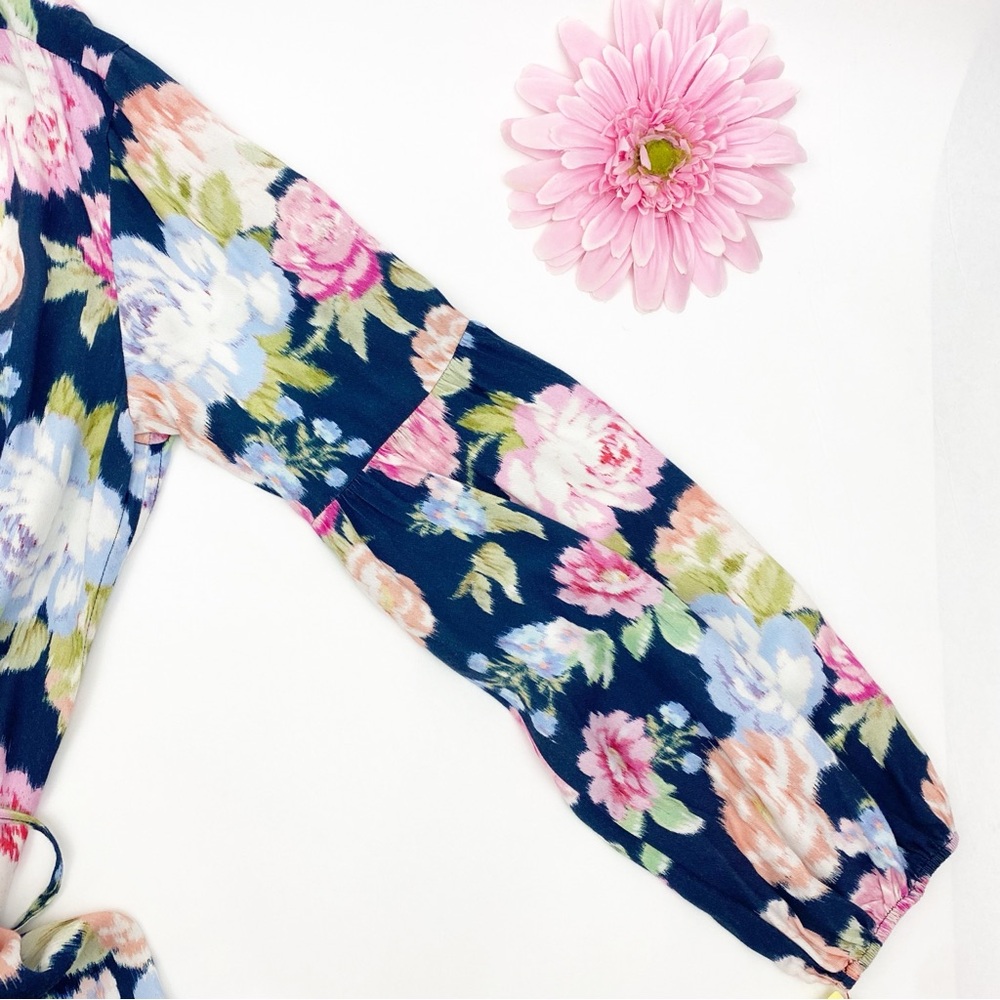 Maaji X Anthropologie Floral Sustainable Aubree Kimono Wrap Maxi Dress Cover Up - Picture 10 of 14